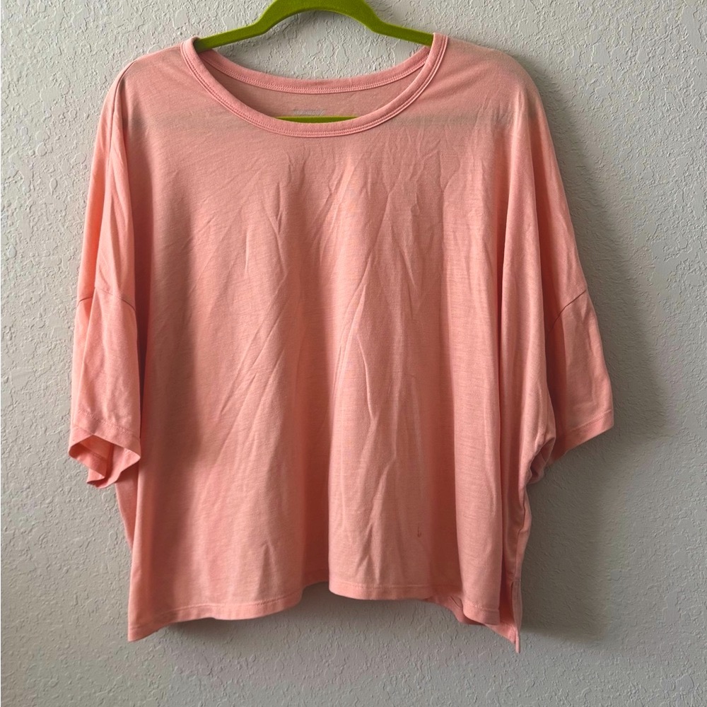 Peach Oversized Crop Top